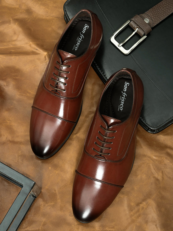 Ledger Cherry Oxford shoes