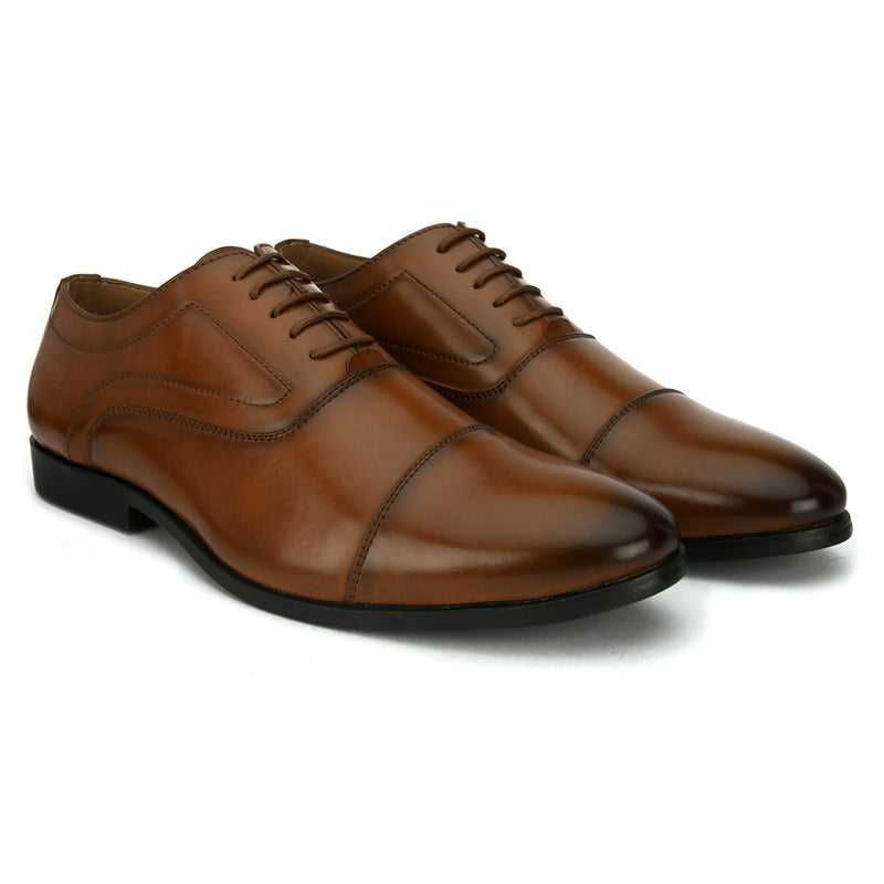 Ledger Tan Oxford shoes