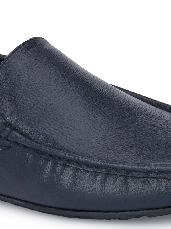 Swift Blue Solid Loafers
