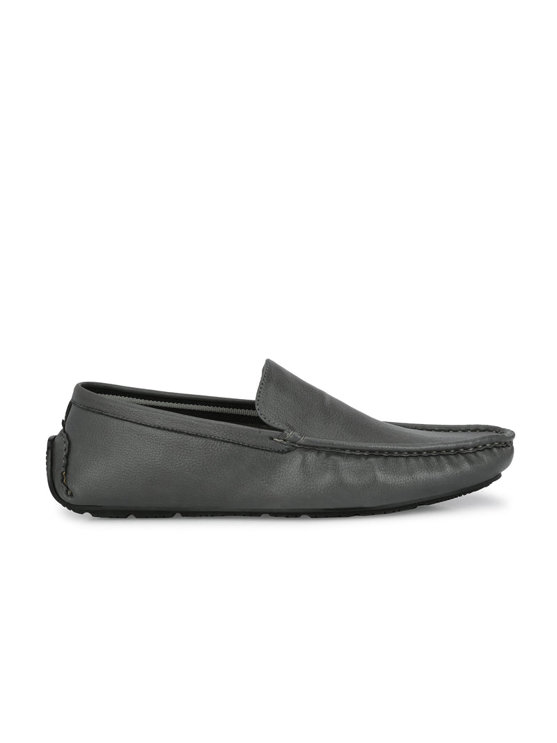 Swift Grey Solid Loafers