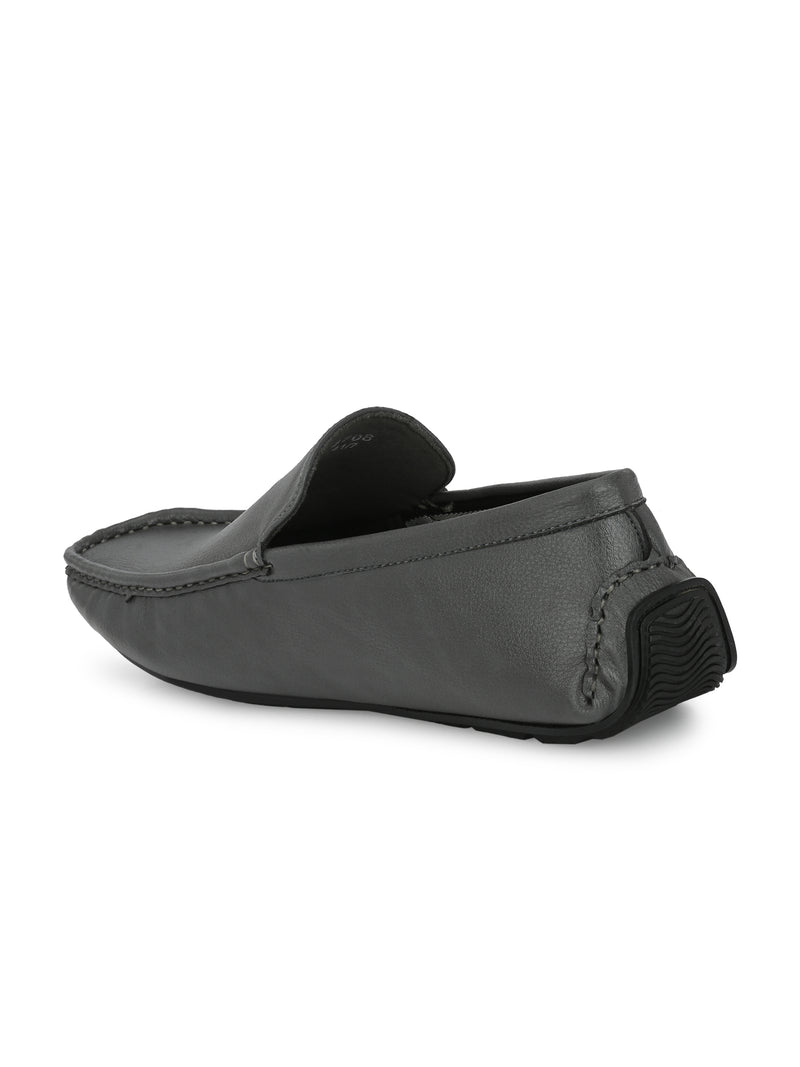 Swift Grey Solid Loafers