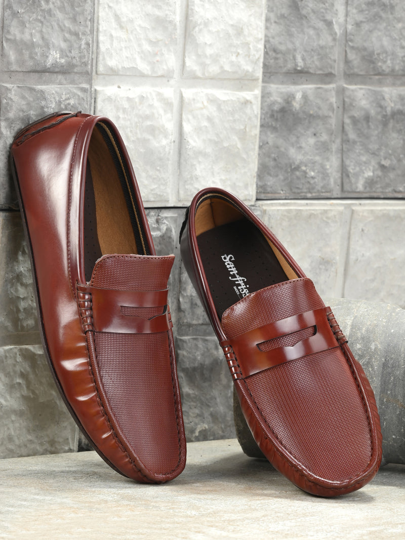 Orion Cherry Casual Driving Loafers