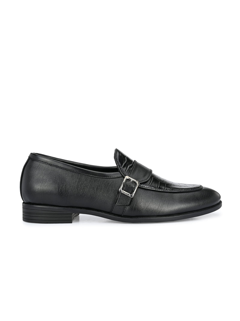 Raffle Black Monk Loafers