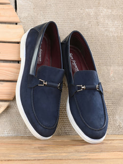 Saint Blue Buckle Penny Loafers