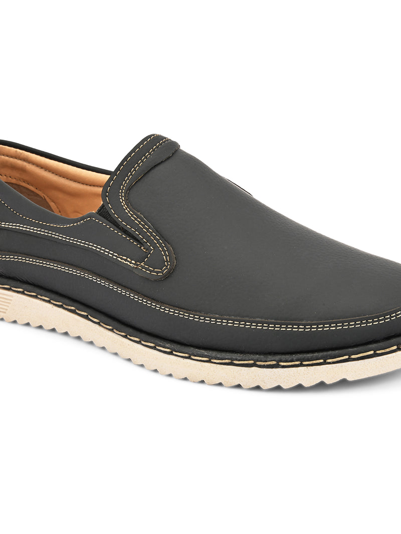 Keaton Black Casual Slip-Ons
