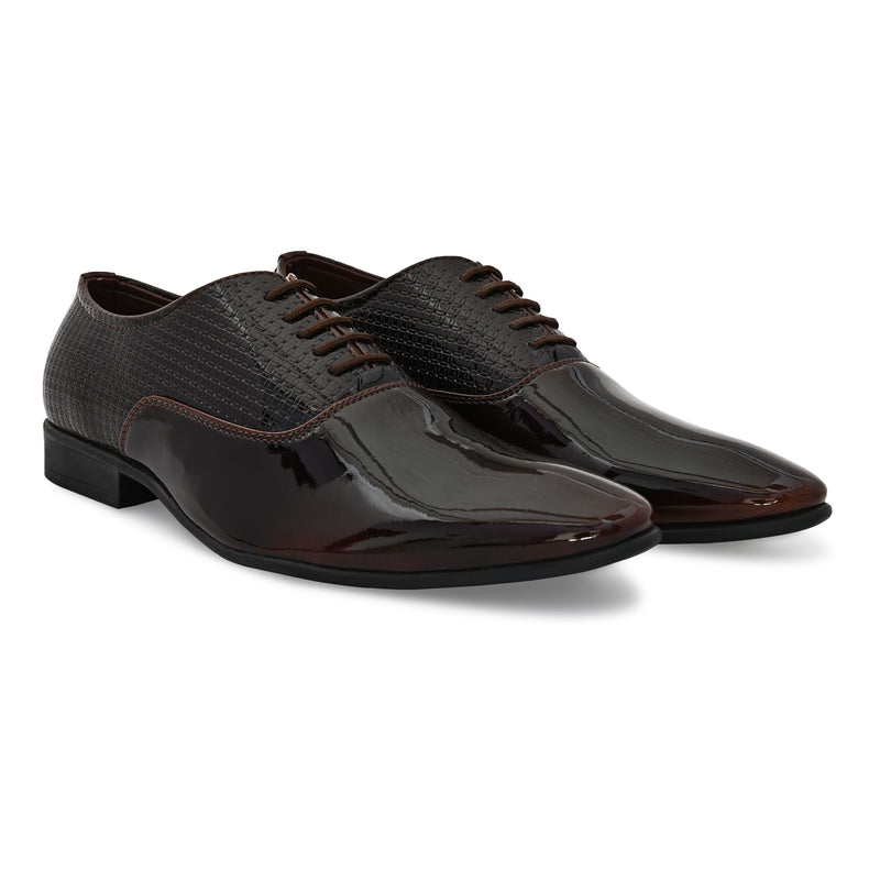 Arcade Brown Patent Formal Shoes