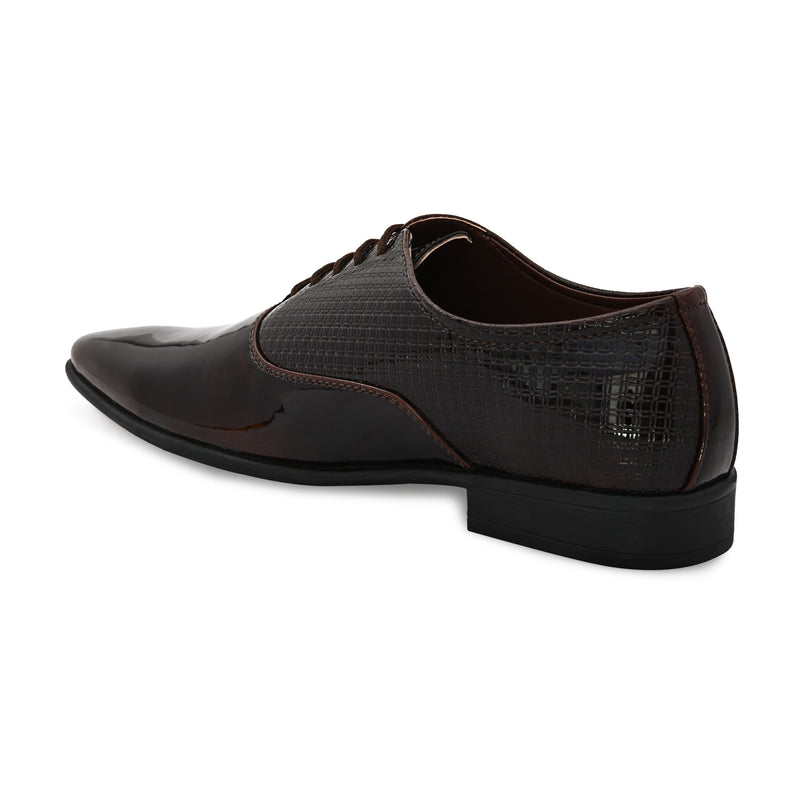 Arcade Brown Patent Formal Shoes