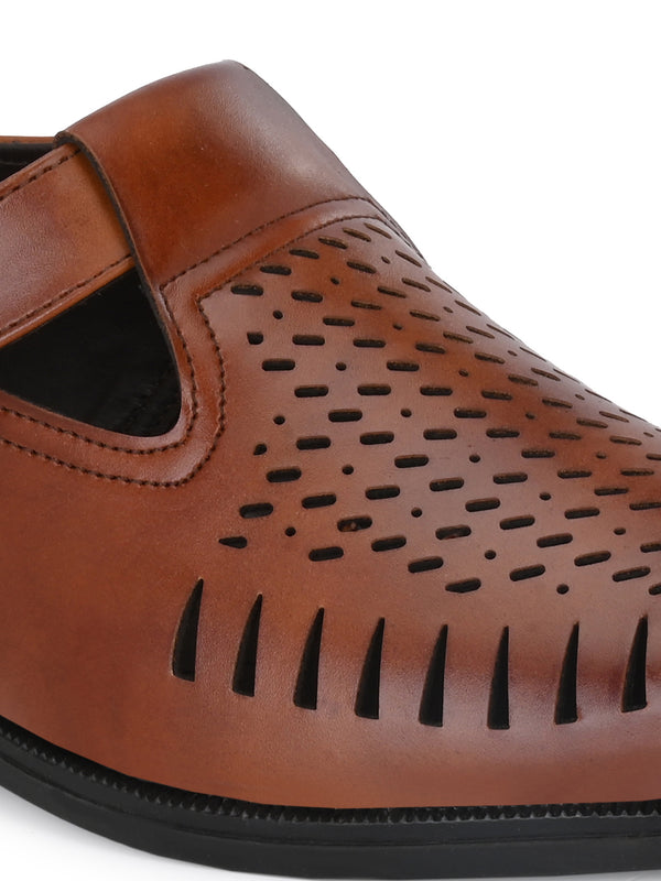 Kalista Tan Shoe-Style Sandals