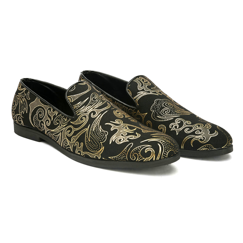 Medusa Black Slip-Ons