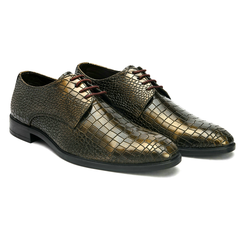 Venus Gold Derby Shoes