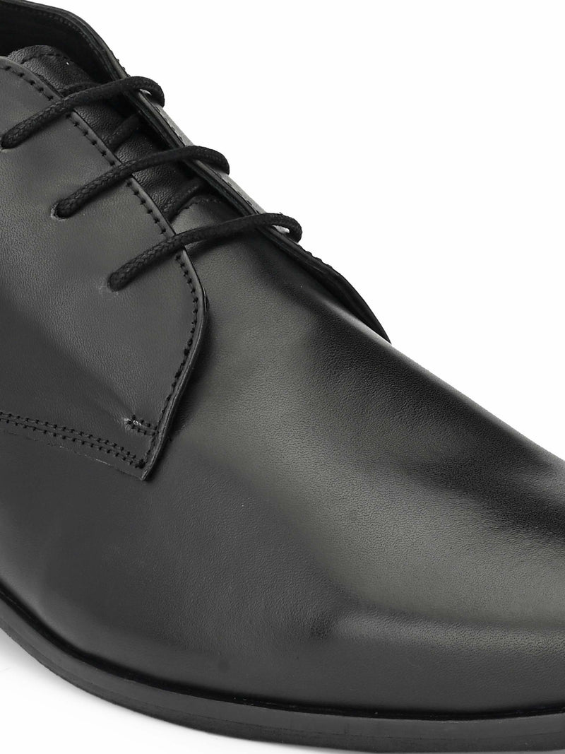 Black Short Lace Up Boot