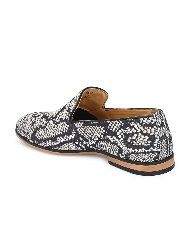 Snake Print Loafers