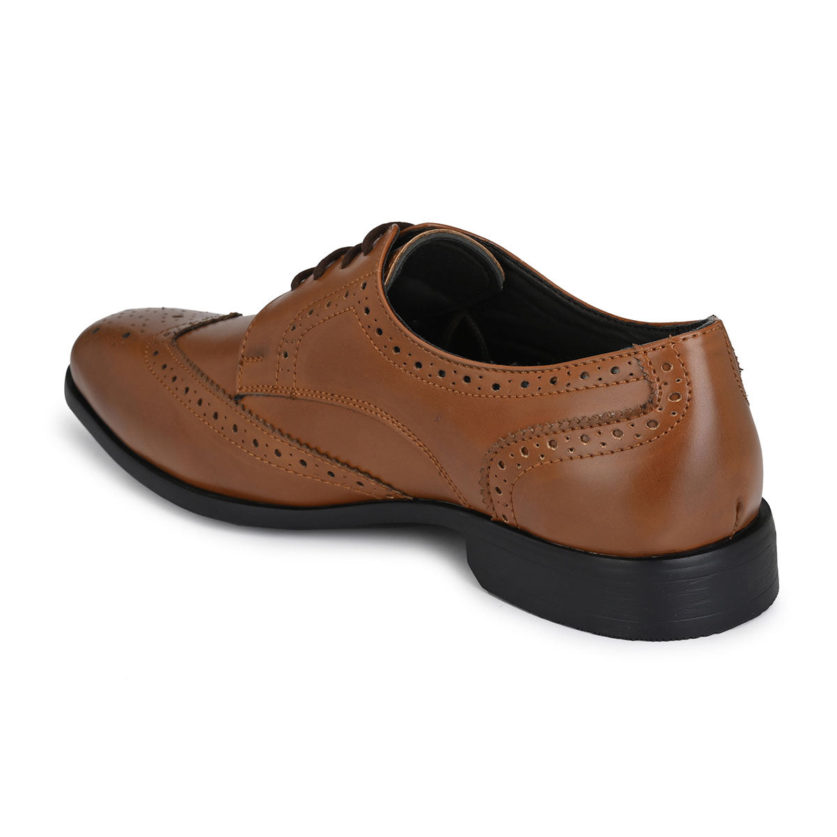 Leather Shoes River Island Tan Brogues Men Formal Shoes With