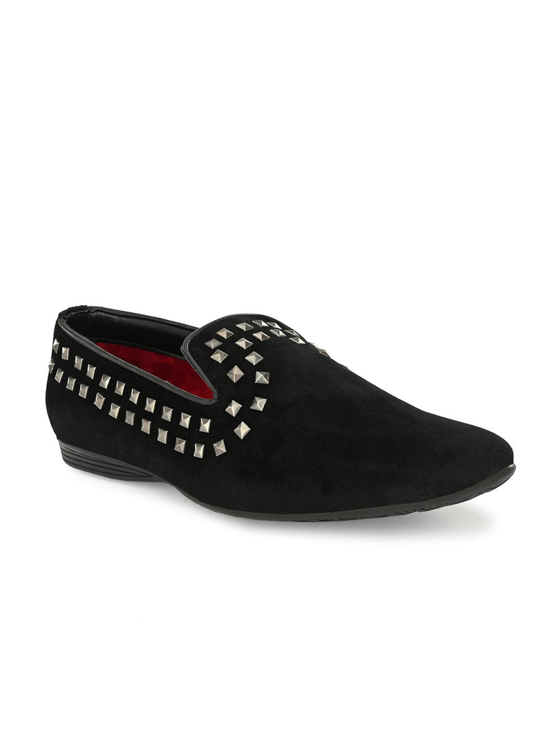 Rockstud Black Slip-ons