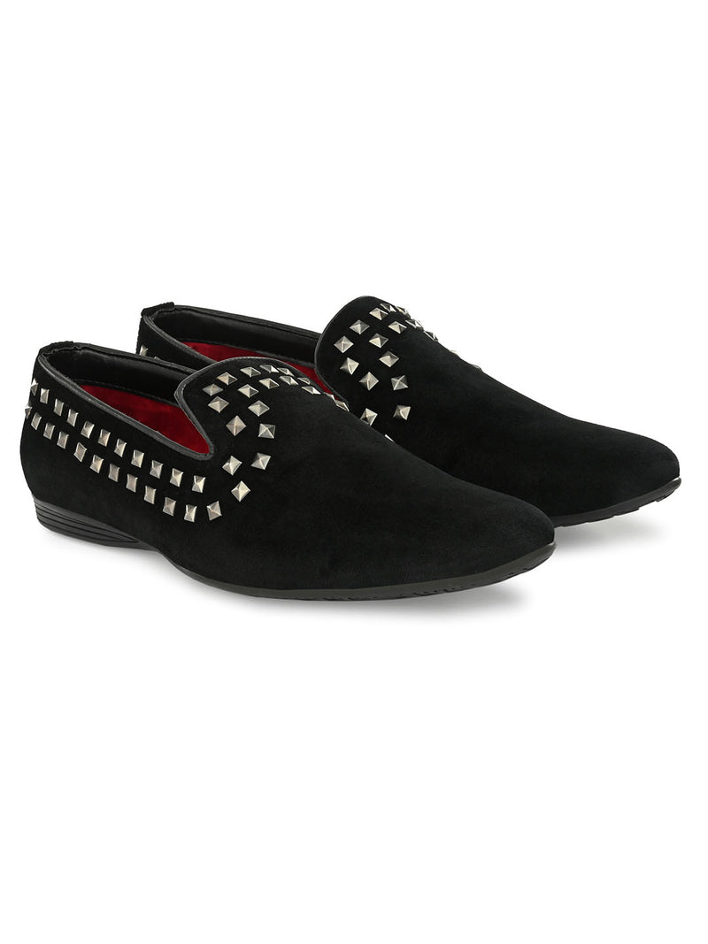 Rockstud Black Slip-ons