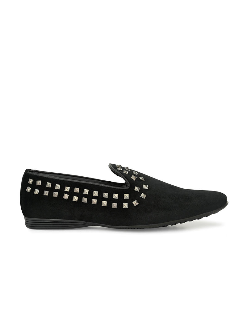 Rockstud Black Slip-ons