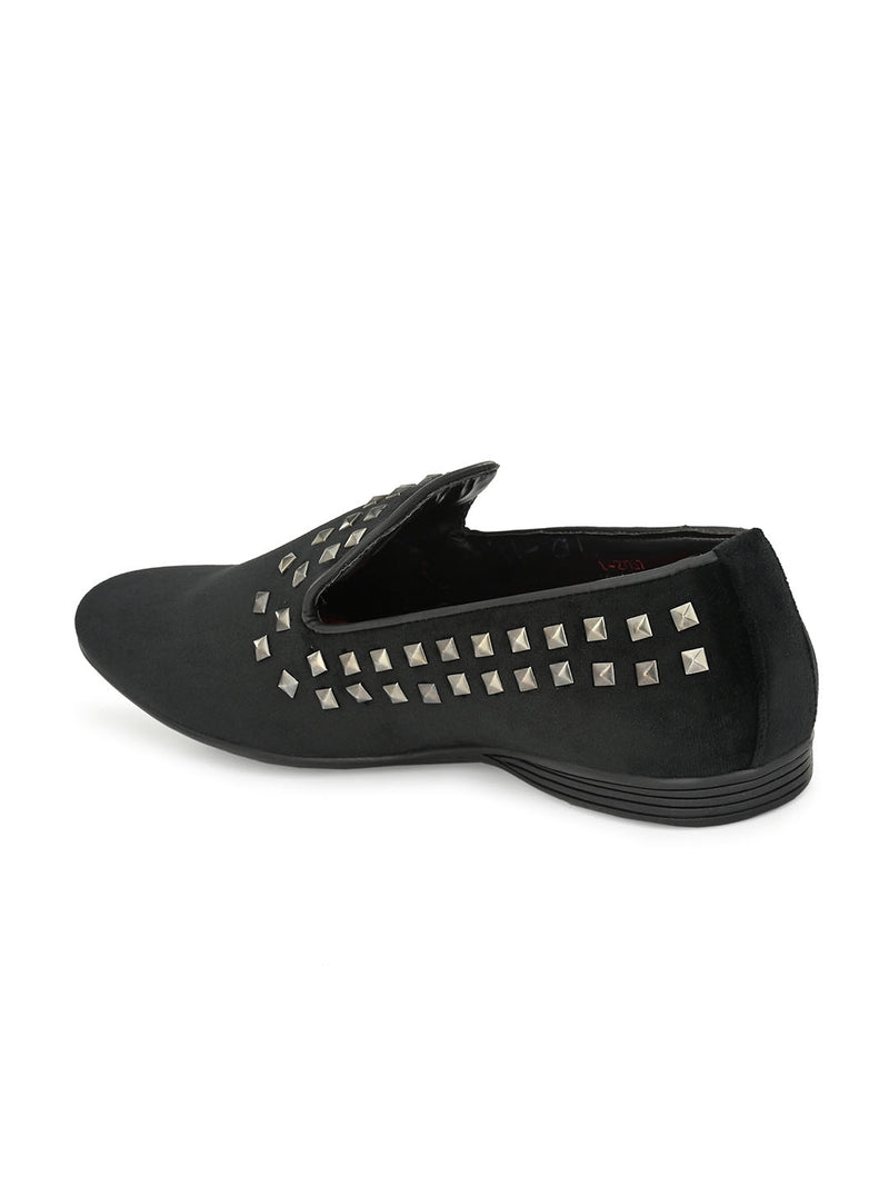 Rockstud Black Slip-ons