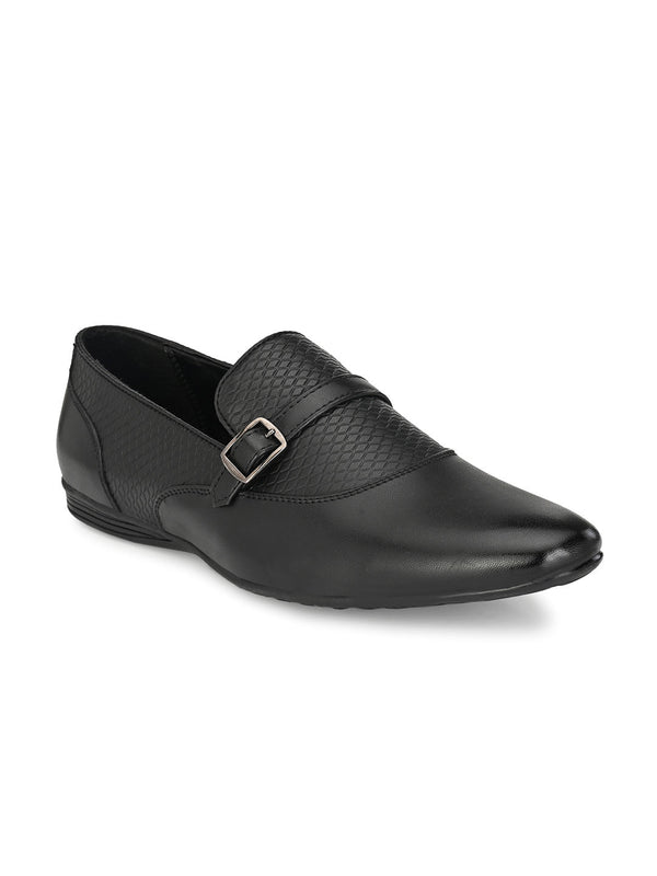 Boi Textured Moccasins with Buckle