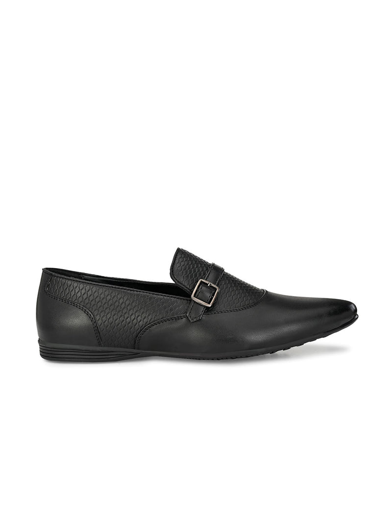 Boi Textured Moccasins with Buckle