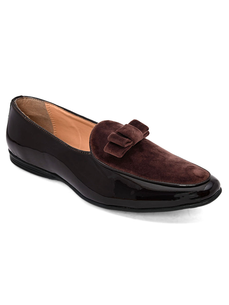 Icon Brown Formal Patent Loafers