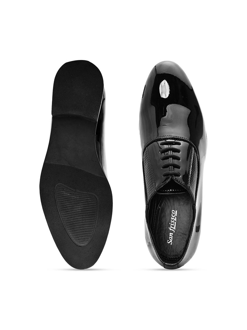 OJ Black Patent Derby Shoes