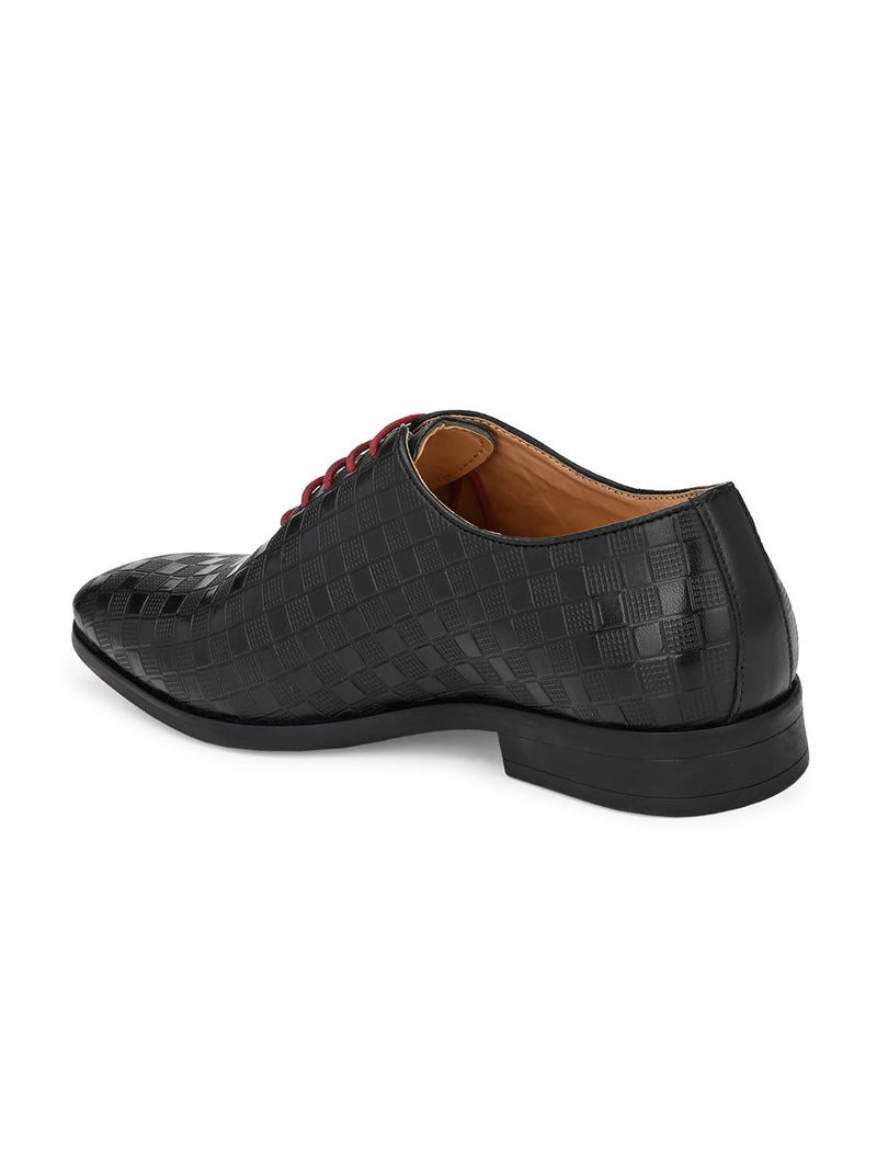 Checkmate Black Lace-Ups