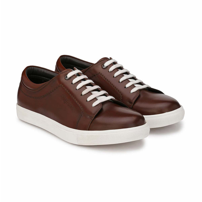 Tan Casual Lace-ups Sneakers