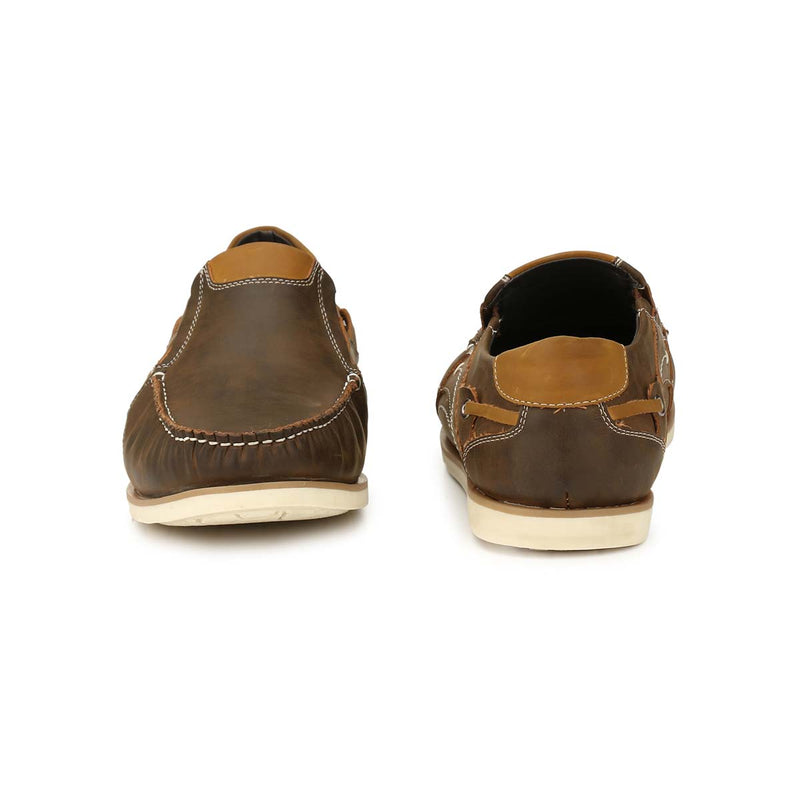 Brown Casual Driving Shoe