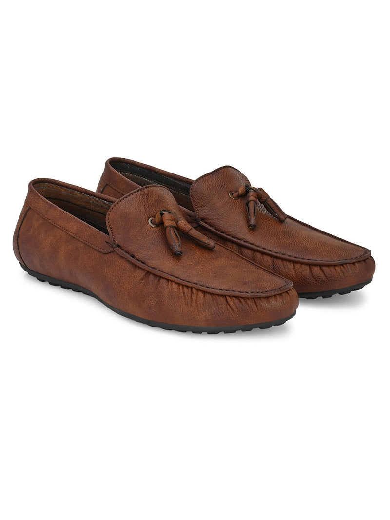 Urbane Brown Tassel Loafers