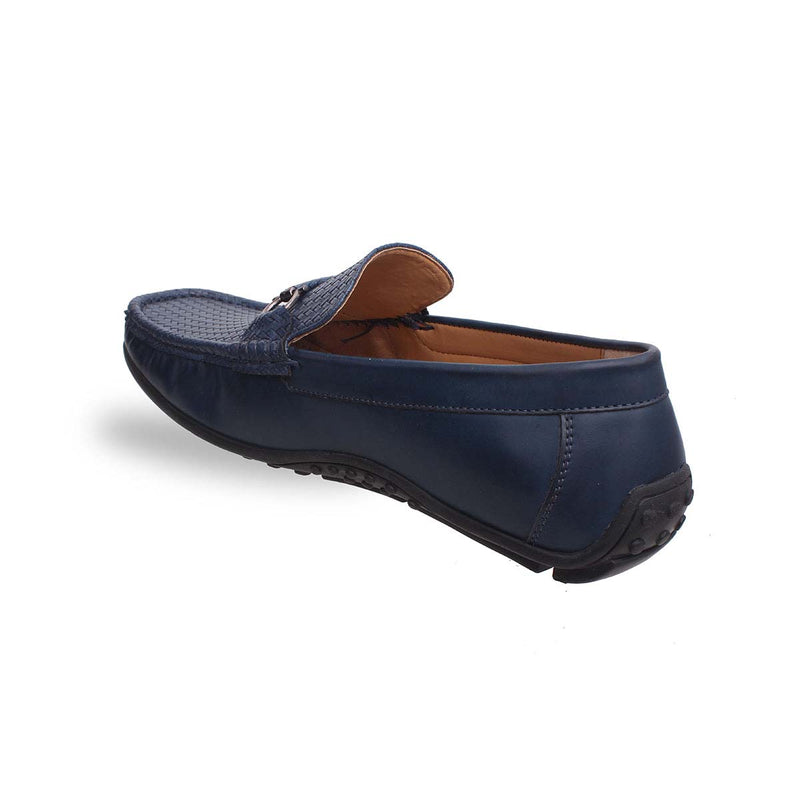 Blue Crossover Casual Loafers