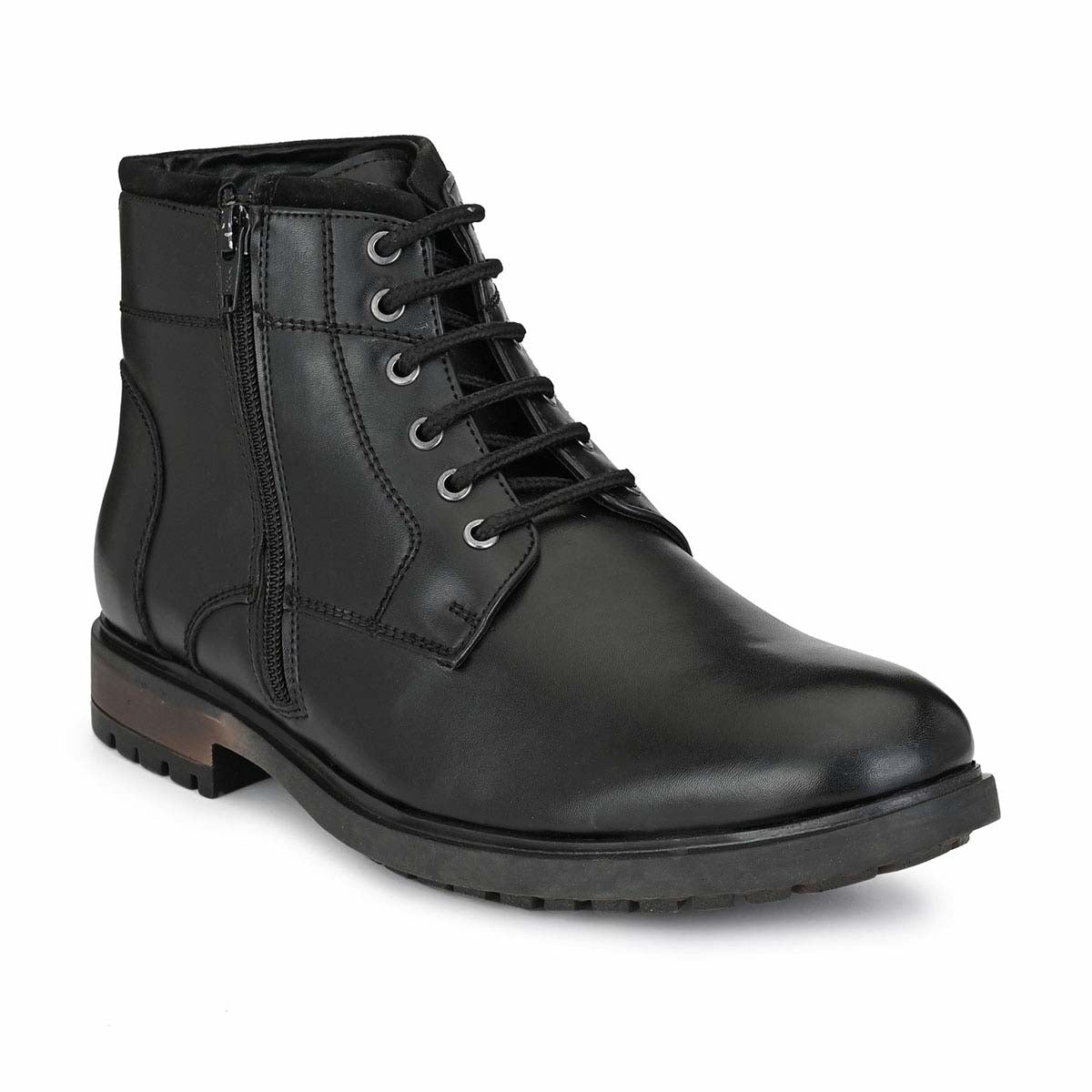 Buy Black Duo Style Lace Up boots Online – Sanfrissco