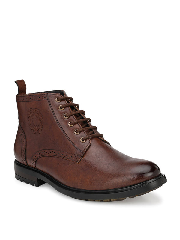 Cavalry Tan Lace-Up Boots