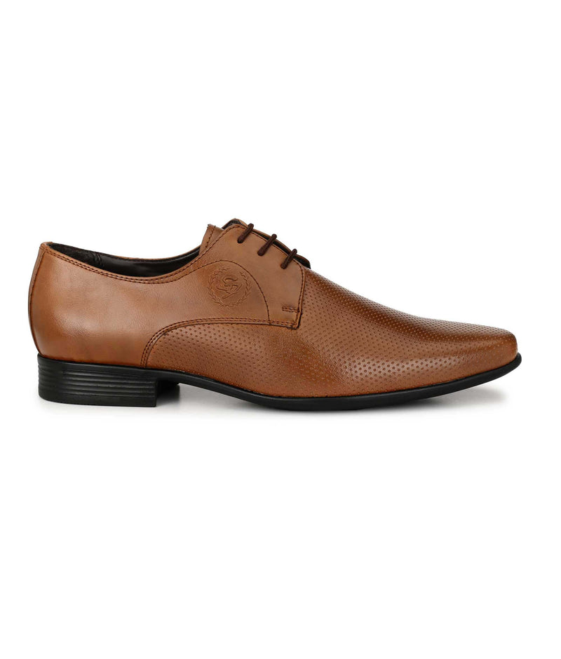 Tan Derby Formal Shoes