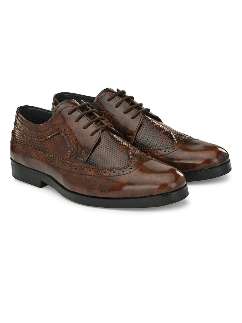 Macchiato Tan Formal Brogues