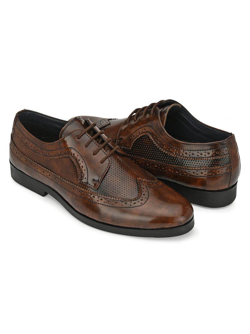 Macchiato Tan Formal Brogues