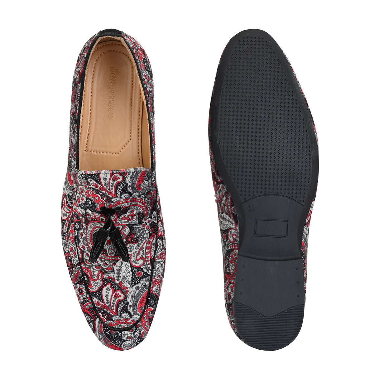 Buy Cherry velvet Loafers Online – Sanfrissco