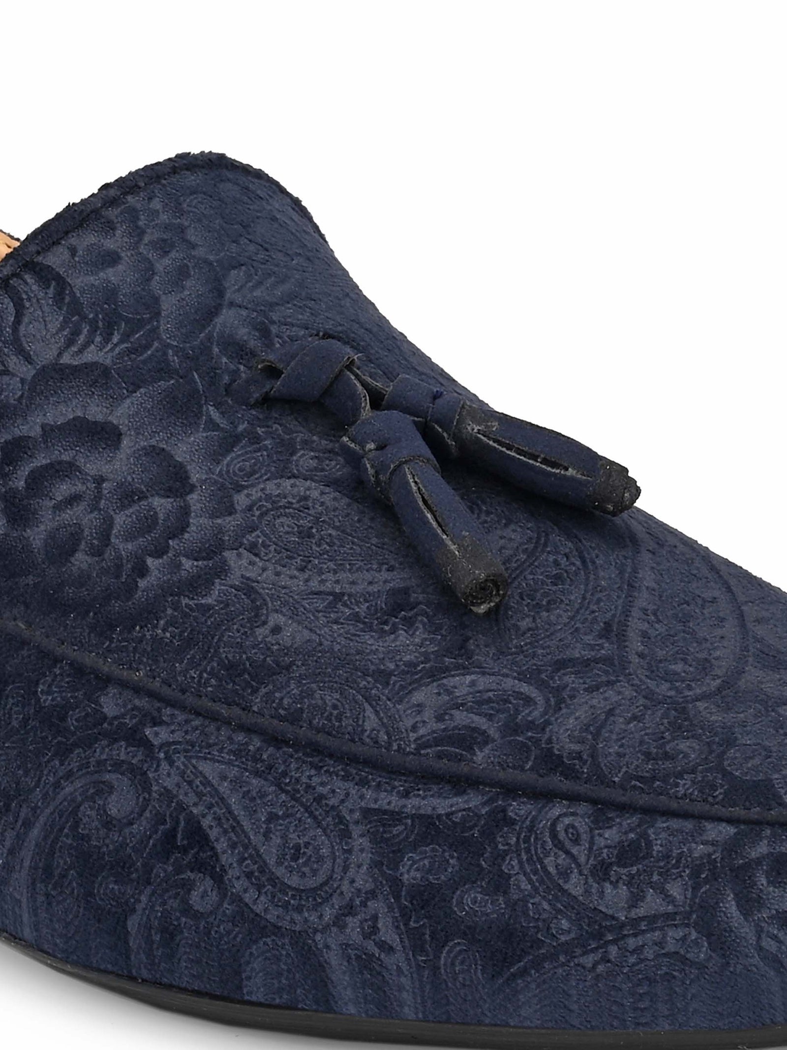 Buy Paisley Print Blue Loafers Online – Sanfrissco