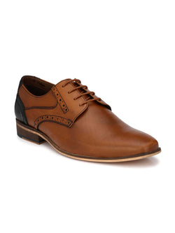 Tan Two-Tone Punched Derbys