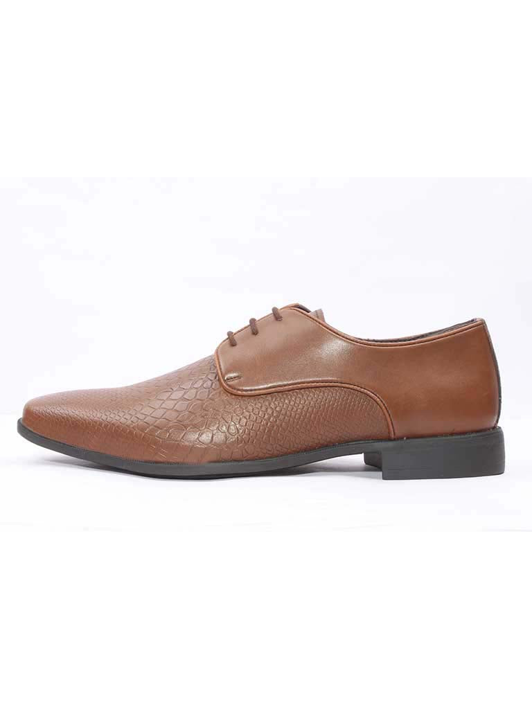Tan Snake Leather Derby Formals