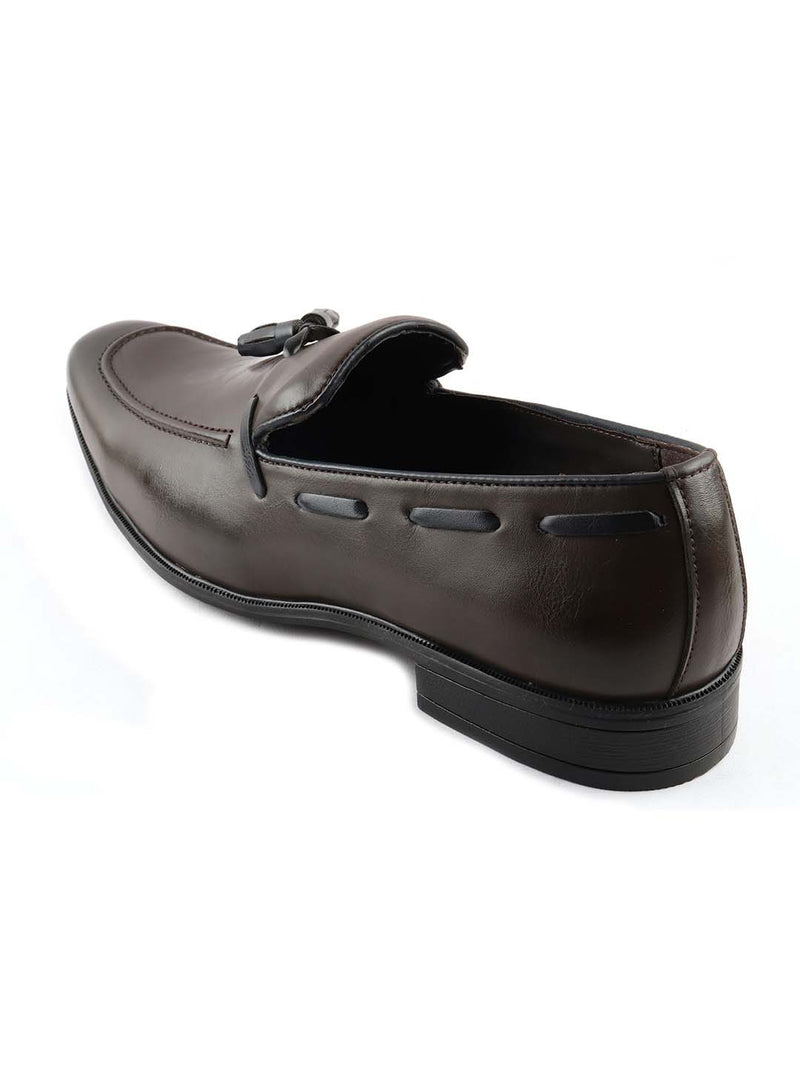 Olive Patent Tassel Loafers
