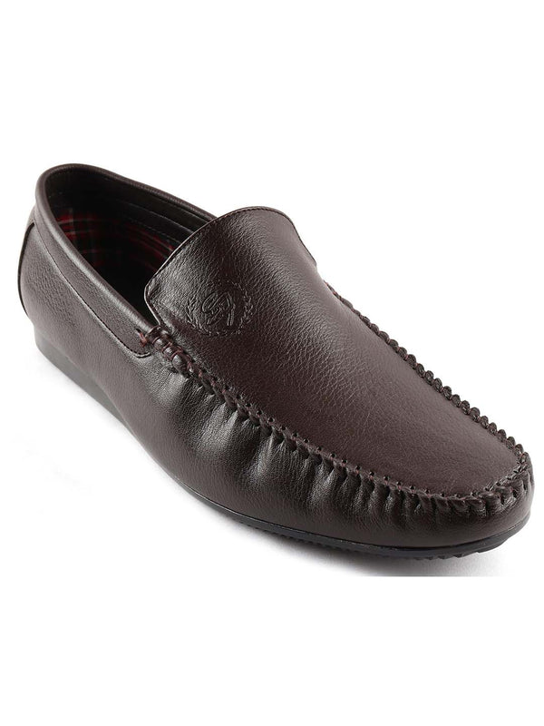 Choco Brown Logo Loafers