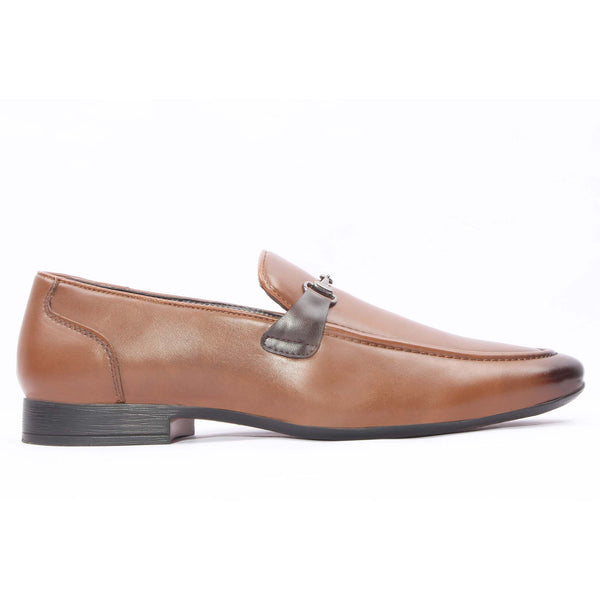 Tan Formal Slip-Ons