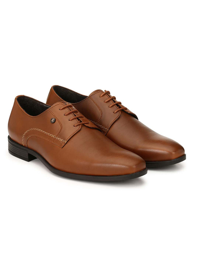 Tan Derby Formal Shoes