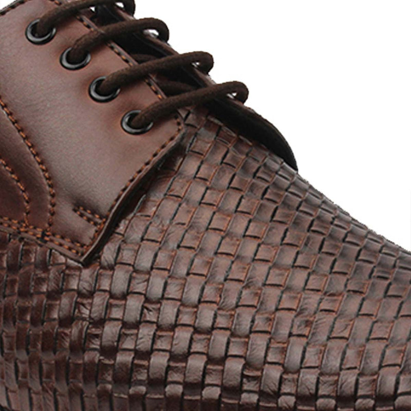 Brown Chatai Derby Lace-ups