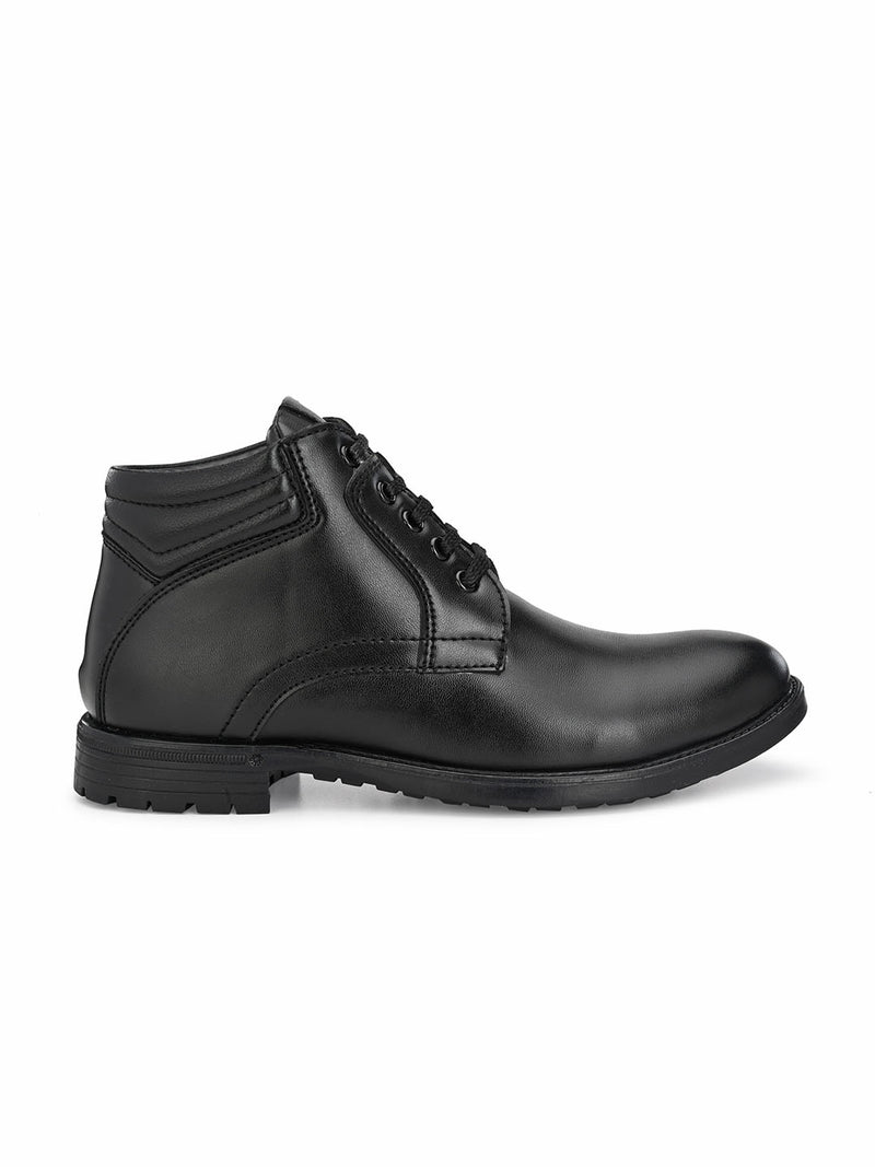 Jerry Lace-up Black Boots