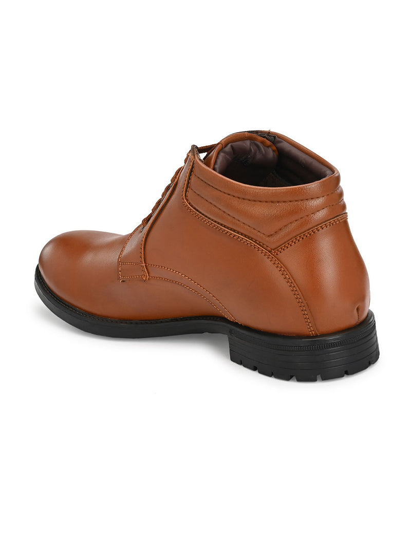 Jerry Lace-up Tan Boots