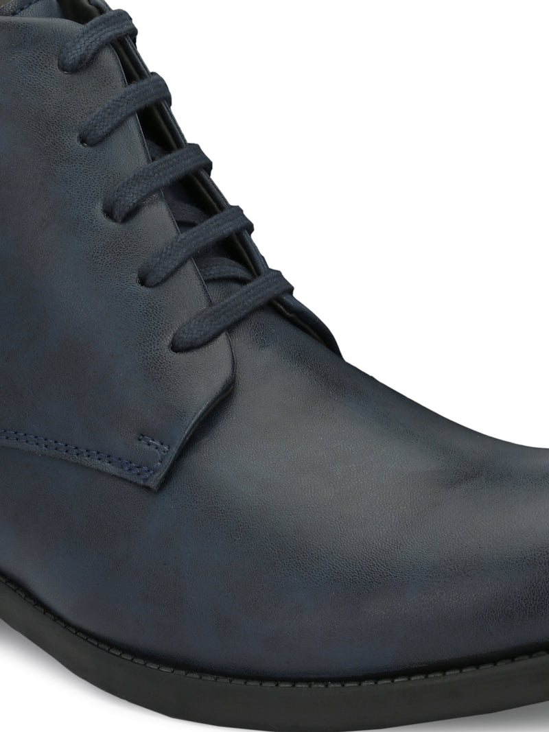 Conor Blue Lace-Up Boots