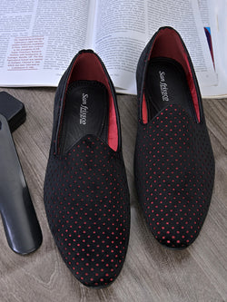 Ophelia Black-Red Loafers