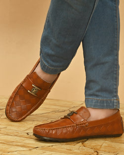 Newman Tan Driving Loafers