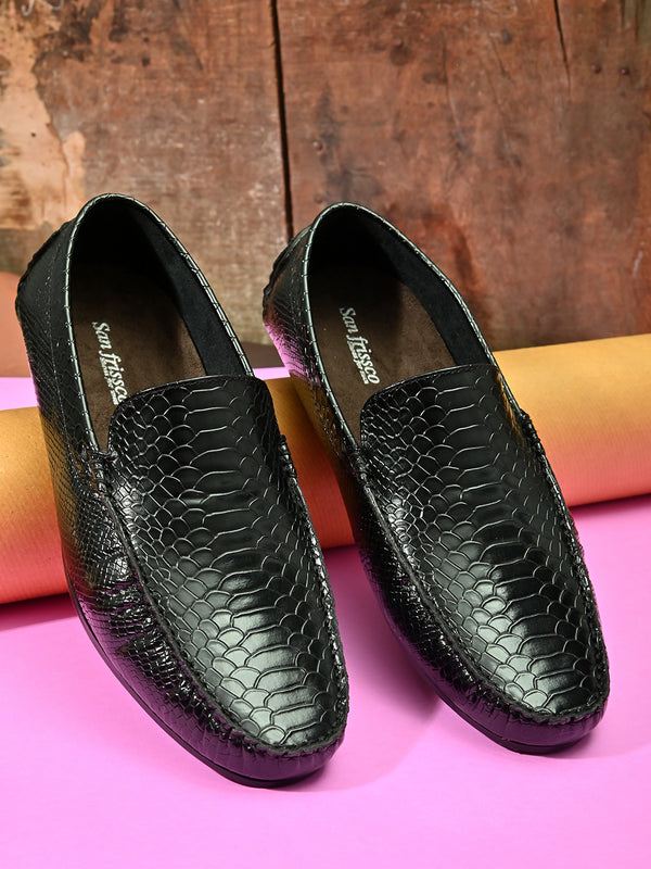 Chord Black Driving Loafers